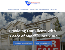 Tablet Screenshot of patriothomeinspections.com